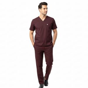 Conjunto de Uniformes Médicos de Algodón para Hombre, Uniforme de Doctor, Suministro Directo de Fábrica OEM, Trajes Quirúrgicos Transpirables y Cómodos, Personalizados - Product Image 1