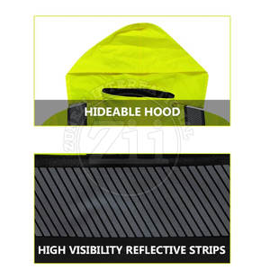 เสื้อแจ็คเก็ตซอฟต์เชลล์น้ำหนักเบา สวมใส่สบาย ปลอดภัย สะท้อนแสงได้ดี พร้อมโลโก้สั่งทำได้ มาตรฐาน ANSI Class 1 กันน้ำ ระบายอากาศได้ดี พร้อมไฟ LED - Product Image 6