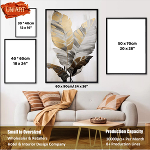 Impression sur <span class=keywords><strong>toile</strong></span> personnalisée Feuille de bananier <span class=keywords><strong>tropicale</strong></span>, Affiche murale, Art mural botanique brillant pour hôtel, Art mural vintage <span class=keywords><strong>jungle</strong></span>, Illustration naturelle - Product Image 5
