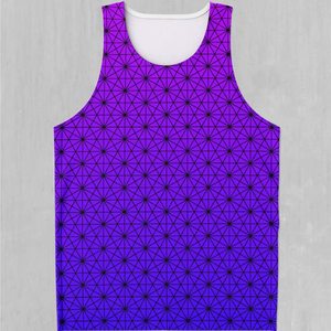 Camiseta sin Mangas con Patrón Geométrico para Hombre, Cuello Redondo, Tejido de Punto, Estilo Casual, Transpirable, de Secado Rápido, Ropa Deportiva de Poliéster/Algodón - Product Image 6