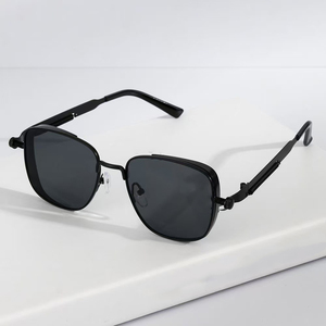 2026 Cyberpunk Future Technology UV400 <b>Sunglasses</b> for Men Large Square Steampunk Metal Frame Light Weight Comfortable - Product Image 2