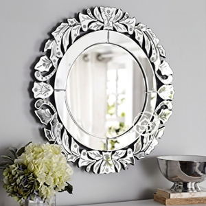 Espejo Decorativo de Pared de Estilo Barroco Veneciano Premium |   Espejo Decorativo con Marco Tallado Ornamentado Vintage para Decoración de Interiores de Lujo - Product Image 1