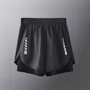 Pantalones Cortos Deportivos para Hombre, Sólidos, Sin Tejido, con Cierre de Cordón, Secado Rápido, Transpirables, Delgados, para Atletismo y Entrenamiento - Product Image 3