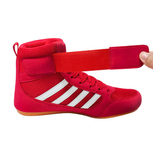 DM Pro Male <b>Boxing</b> Footwear Breathable Lace-Up Triple Mesh Synthetic Leather Wear-Resistant Grip Sole Lightweight Ready to Ship - Product Image 4
