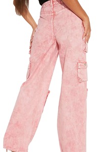 Pantalon cargo décontracté taille mi-haute classique en velours côtelé à jambes larges pour femme, respirant, pour l'extérieur, OEM DRYTEC, haute qualité, collection 2026 - Product Image 3