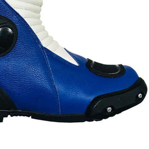 Chaussures de moto confortables pour la course, imperméables, coupe-vent, respirantes, en cuir, mi-mollet, avec fermeture éclair latérale, antidérapantes, pour le motocross - Product Image 5