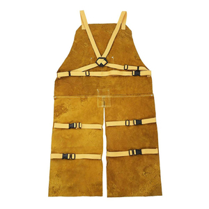 ผ้ากันเปื้อนช่างเชื่อมหนังวัวแท้คุณภาพสูง ทนทาน สำหรับงานอุตสาหกรรม คุณสมบัติป้องกันระดับพรีเมียม - Product Image 2