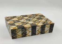 Caja Rectangular Rústica Antigua de Cuerno de Búfalo de ILAHI, Pulida y Ecológica, con Interior Suave para Artículos Delicados, Regalo de Feng Shui, Decoración del Hogar - Product Image 3