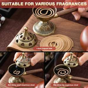 Handcrafted High Quality Metal <b>Burner</b> With Incense And Aroma <b>Oils</b> For Gift Items And Home Decoration At Affordable Price - Product Image 3