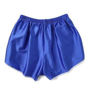Pantalones Cortos Deportivos Azules de Secado Rápido para Hombre con Cintura Ajustable con Cordón y Franja Lateral, Pantalones Cortos Deportivos de Poliéster Tejido de Color Sólido a Media Pierna - Product Image 5