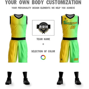 Custom Basketball Uniform Men Women Kids Breathable Mesh Polyester Sublimation Reversible Jersey Shorts Sportswear Set - Product Image 3