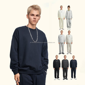 Sudadera Unisex de Alta Calidad, 360G, Color Sólido Básico, Cuello Redondo Extra Grande, Informal, Tallas Grandes, Sudaderas con y sin Capucha para Hombre - Product Image 2