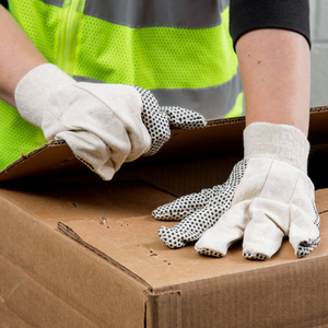 Dotted Grip Gloves Cotton Knit Protective Gloves for Factory Warehouse and Logistics Premium Cotton <b>PVC</b> Dotted Gloves - Product Image 6