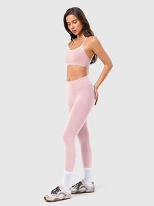 High Quality Women <b>Seamless</b> <b>Leggings</b> Body Sculpting Sports Bra Adjustable Straps Moisture Wicking Running Fitness Training - Product Image 5