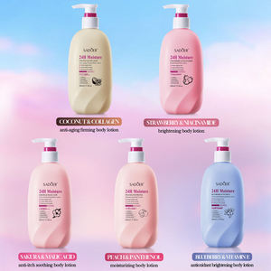 Lotion corporelle hydratante et raffermissante au collagène, parfum noix <span class=keywords><strong>de</strong></span> <span class=keywords><strong>coco</strong></span>, myrtille et pêche, anti-âge, améliore la <span class=keywords><strong>peau</strong></span> sèche et rugueuse, 500 ml - Product Image 1