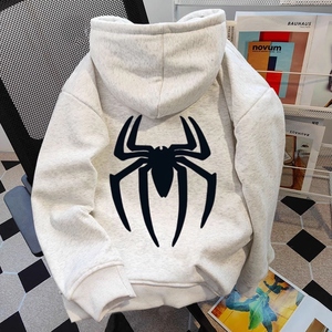 Sweat-shirt à capuche unisexe surdimensionné de haute qualité en coton, personnalisable avec logo, pour hommes, épais, vierge, approvisionnement ODM en gros - Product Image 2