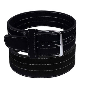 Leather Single Prong Power <b>Belt</b> 4 Inches Wide 10 Mm Thick Gym Training <b>Belt</b> Workout Weight Lifting <b>Belts</b> - Product Image 1