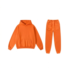 2026 Trends Stylish Winter Midweight Printed Breathable Zip-Up Hoodie Men Suits 2 Piece Set Regular Fit for Sports and Casual - Product Image 4