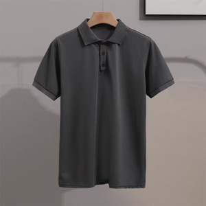 Camiseta polo de manga corta con cuello de solapa, diseño de bordado con logotipo personalizado OEM, de alta gama, ligera, estilo empresarial, ajustada, para verano. - Product Image 3