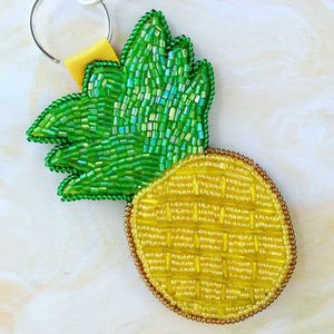 Cute Multicolor Beaded Keychain Handmade Fashion <b>Key</b> <b>Holder</b> Charm At Best Price - Product Image 2