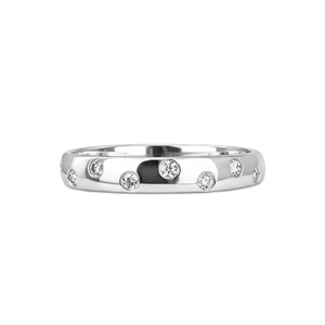 Bague de fiançailles en or massif 10K 14K 18K avec diamant de laboratoire taille ronde, couleur DEF, clarté VS-VVS, sertie clos, certifiée IGI - Product Image 3
