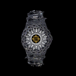 Reloj de Cuarzo para Hombre de Lujo, Estilo Antiguo, con Diamantes Negros Helados, Acero Inoxidable, Hip Hop, Premium, con Diamantes Moissanite VVS, Analógico - Product Image 1