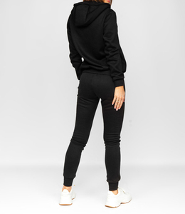 Conjunto Deportivo Corto Bordado Vintage para Mujer, 100% Algodón, 400 GSM, Sudadera de Invierno, Pantalones Deportivos, Ropa Urbana Personalizada - Product Image 2