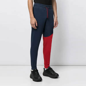 <b>Men's</b> Premium Casual Jogger Pants | Navy <b>Red</b> Contrast Performance Tracksuit Bottoms | Urban Athletic Gym Training Sweatpants - Product Image 3