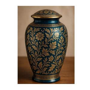 <b>Mini</b> European Style Adult Memorial Urn for Ashes Crafted Durable Metal Secure Closure for Customizable Ash Storage Remembrance - Product Image 2