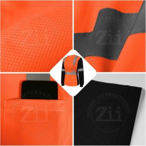 Sudadera de Alta Visibilidad Clase 1, Reflectante, Resistente al Fuego, Transpirable, Impermeable, con Luces LED Intermitentes - Product Image 2