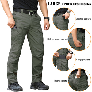 Pantalones Cargo Multibolsillos para Hombre, Ropa de Trabajo para Exteriores, Resistentes, Ripstop, para Senderismo, Escalada, Uso Diario - Product Image 5