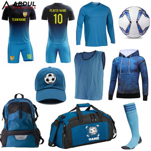 ชุดฟุตบอล เสื้อและกางเกงขาสั้น วัสดุเหมาะสำหรับการฝึกซ้อมระดับมืออาชีพ การแข่งขัน และใช้เป็นชุดทีมสโมสร - Product Image 1
