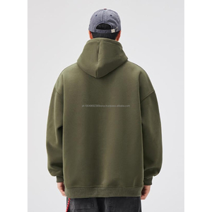 Sudadera con Capucha para Hombre, de Alta Calidad, con Logotipo Personalizado, Hombros Caídos, Estilo Holgado, Tejido Grueso de Felpa Francesa - Product Image 6