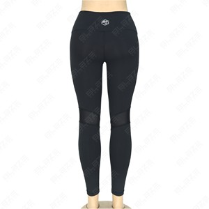 Leggings de yoga à la mode extensible dans les quatre sens de bonne qualité Leggings de gymnastique taille haute pour femmes Leggings de yoga taille élastique panneau en maille - Product Image 3