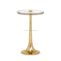 Tables basses latérales en métal artisanales en gros, design traditionnel écologique, pliables, logo personnalisé, pour chambre, hôtel, hôpital