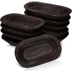Plateau à pain en bois lisse pour la maison, ustensiles de cuisine, assiette à épices ronde - Product Image 6