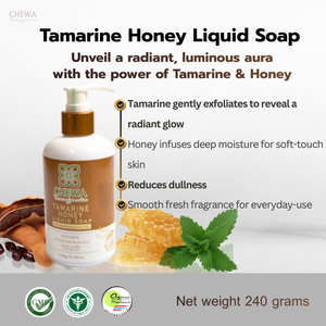 Jabón Líquido Corporal en Gel de Miel de Tamarindo Tailandés Orgánico y Ecológico 240g con Extracto de Tamarindo y Miel para una Piel Radiante y Exfoliante - Product Image 6