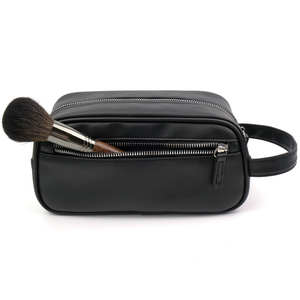 Bolsa de maquillaje personalizada de alta calidad al por mayor, bolsa de cosméticos de viaje ecológica, impermeable, de cuero PU, bolsa de aseo en venta - Product Image 4