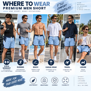 Shorts de course camouflage personnalisés Evertop pour hommes, shorts de sport décontractés pour la gym, fabriqués en polyester imprimé technique - Product Image 4
