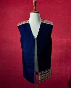 Chaleco Corto Estilo Afgano Vintage para Hombre, Más Vendido, con Bordado Trenzado Dorado, Transpirable y Personalizable, Afganistán - Product Image 5