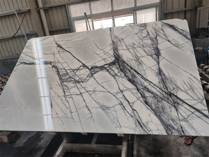 White Natural Marble Slab <b>Grey</b> Veined Marble Stone Surface Material for <b>Interior</b> Wall <b>Cladding</b> Flooring Countertop Use - Product Image 3