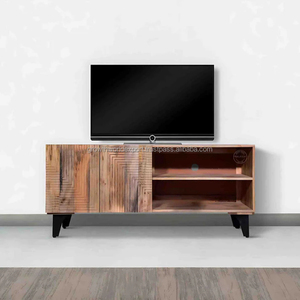 Mueble de TV Multifuncional de Madera Blanca, Estilo Europeo Moderno, Ecológico y Hecho a Mano, para Sala de Estar de Lujo - Product Image 2