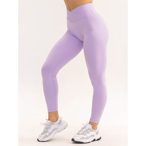 Leggings croisés personnalisés à taille haute sculptée, nouvelle collection de vêtements de sport et de mode pour femmes - Product Image 1