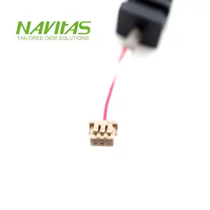 3pin 1.25 Female Socket Electrical Connector 28awg Pigtail Customized Automotive Cable Assembly