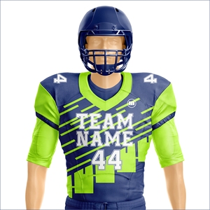 Uniforme de football américain professionnel, ensemble de maillot et de pantalon personnalisés pour équipe, impression par sublimation, respirant, gestion de l'humidité, extensible - Product Image 4