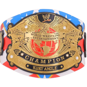 Ceinture de champion WWE Kurt Angle personnalisable, ceinture sportive de haute qualité or et rouge, ceinture de titre personnalisée, édition de collection - Product Image 2