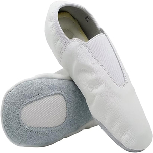Chaussures de gymnastique d'agilité pour l'industrie, semelle en caoutchouc, chaussures de trampoline, pantoufles de tumbling, chaussures de gymnastique en cuir véritable - Product Image 1