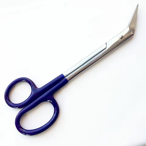 Ciseaux à ongles professionnels robustes à bout coudé 18 cm en acier inoxydable incurvé, lame de précision tranchante pour ongles épais - Product Image 5