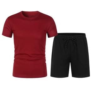 Ensemble d'été 2026 pour homme : T-shirt ample à col rond et short en maille respirante pour fitness et course à pied - Product Image 6