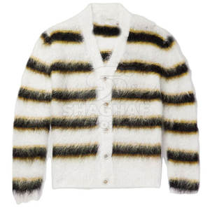 Cárdigan para hombre de punto suave con botones al frente, informal, para uso diario, suéter cálido de moda para invierno. - Product Image 6